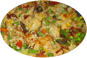 Gebratener Reis mit Gemüse