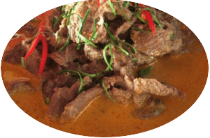 Ente mit Panang Curry Paste